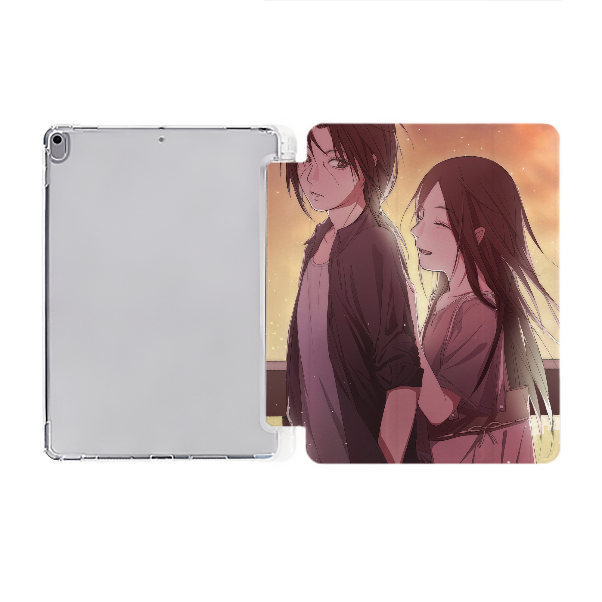 （画像用） NARUTO -ナルト- NARUTO -ナルト- 疾風伝 IPad ケース ペン収納付き 三つ折りスタンド PUレザー×シリコン 対応機種9.5/10.5/10.9インチ